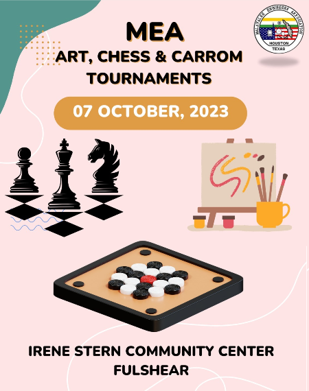 MEA Art, Chess & Carrom Tournaments